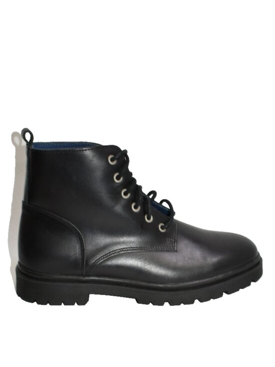 New! BRUNO MAGLI Joca Lug Sole Combat Boot Black Leather Size 11.5 M DD471 main image 4